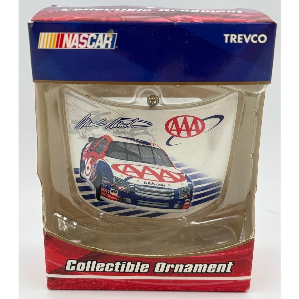 Trevco NASCAR Mark Martin #6 AAA Ford Fusion Collectible‎ Ornament NIB